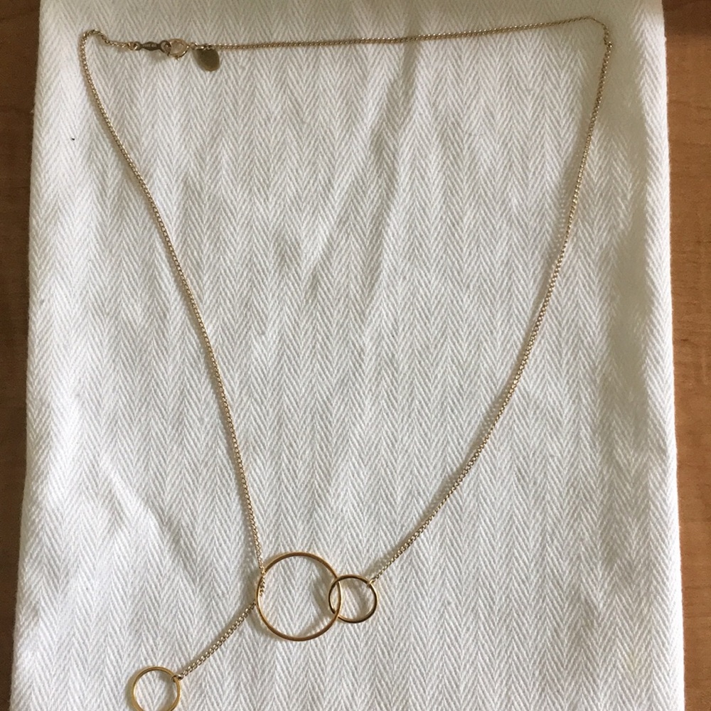Gold Plated Hoop Necklace